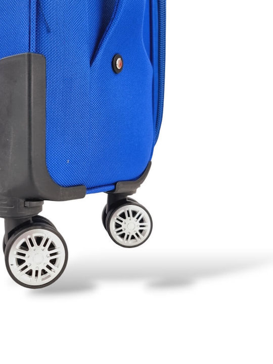 Playbags Playbags Cabin Fabric Suitcase Blue Electric with 4 Wheels Height 56cm