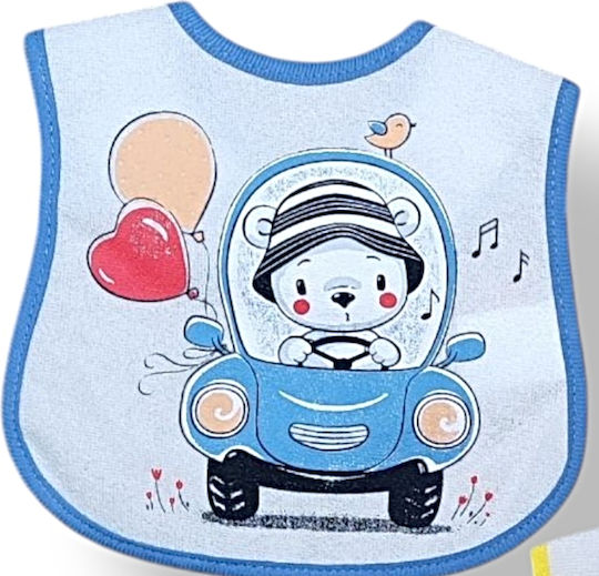 Babydom Waterproof Bib Fabric with Hoop & Loop Fastener Yellow 2pcs