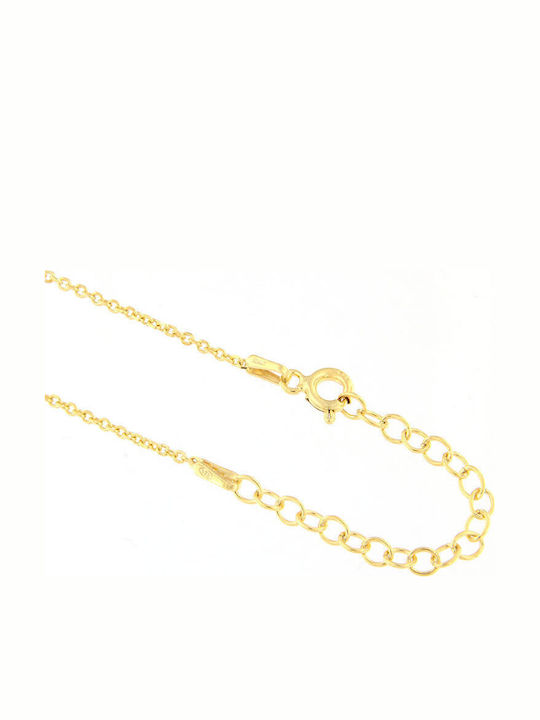 Ios Necklace Infinity from Gold Plated Silver with Zircon