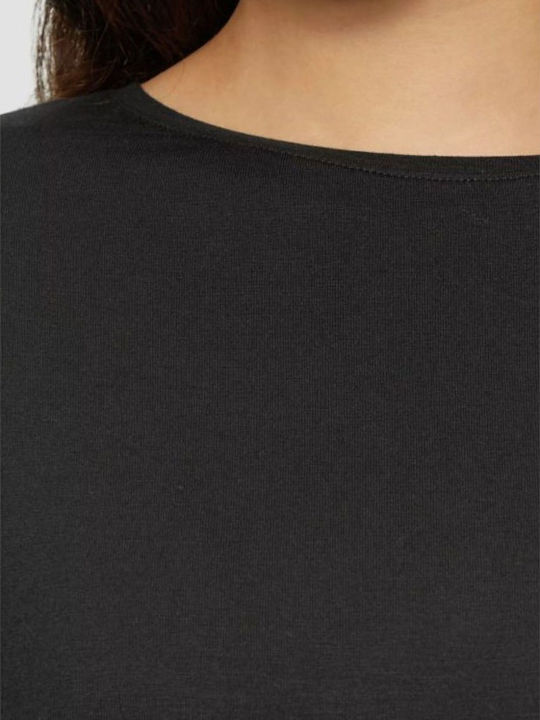 Women's Short Sleeve Blouse Black