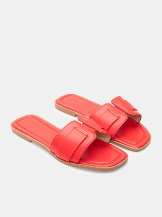 Flache Sandalen für Damen in Rot Farbe