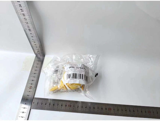 Jucărie mecanică pentru copii Pește amuzant Flippy Cheie Distractivă Se târăște Se mișcă 11 X 9 X 7,5 cm Galben