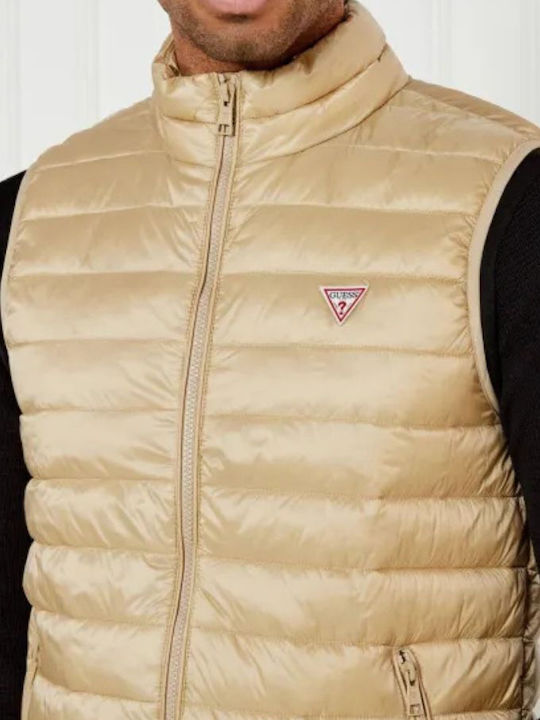 Ärmellos Jacke Puffer Mπεζ