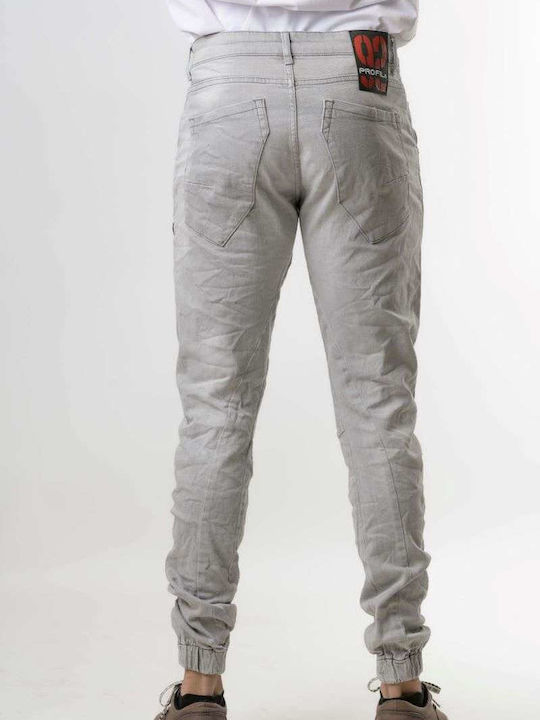 Ανδρικό Παντελόνι Τζιν με Slim Εφαρμογή Grey