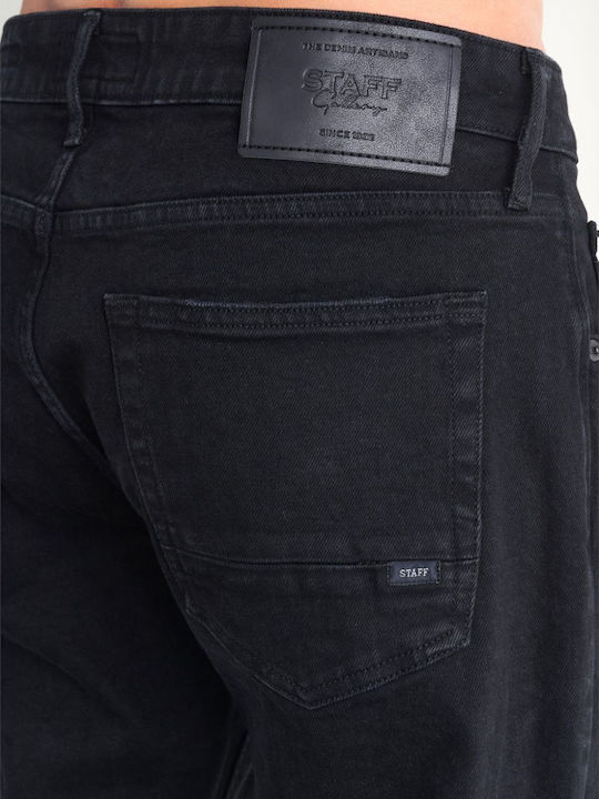 Hardy Men's Jeans Pants with Regular Straight Fit Black
