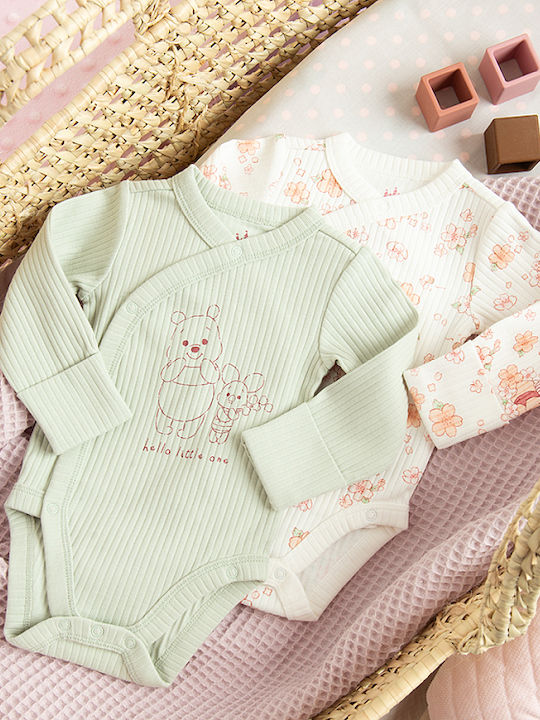 Cool Club Winnie The Pooh Дълъг ръкав White and Green 2бр