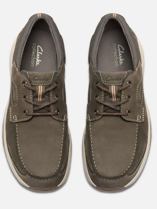 SAILVIEW LACE Men's Leather Boat Shoes Brown