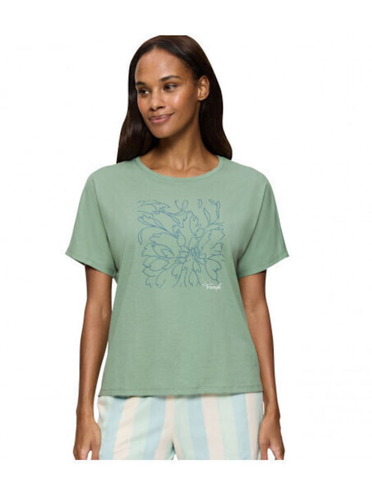 Triumph Winter Women's Pyjama Top Luscious Jade Mix & Match