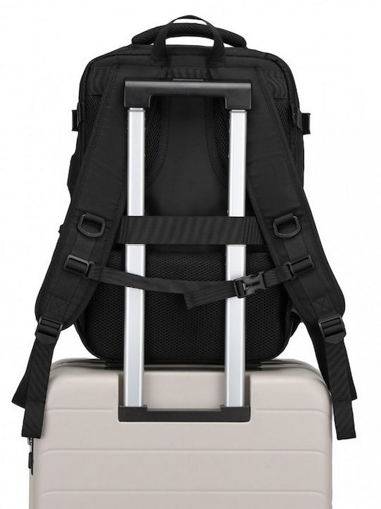 Miss Lulu Miss Lulu Rucksack Für Laptop 13.5 Mit USB-Anschluss In Schwarz