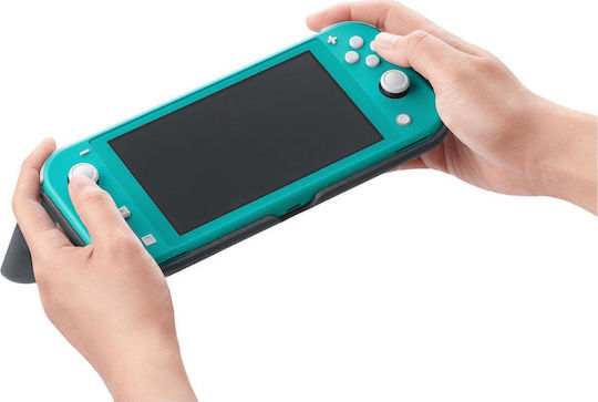 Nintendo Flip Cover Υφασμάτινη Θήκη Προστασίας για Κονσόλα Switch Lite Γκρι