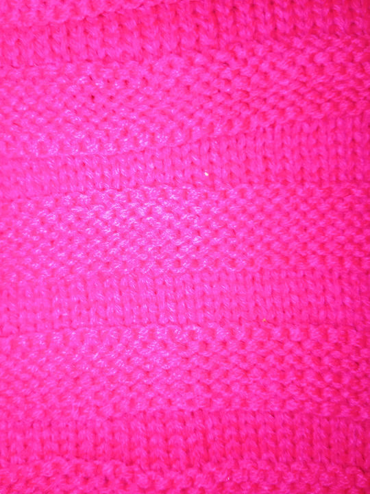 Beanie Unisex Beanie Knitted in Fuchsia color