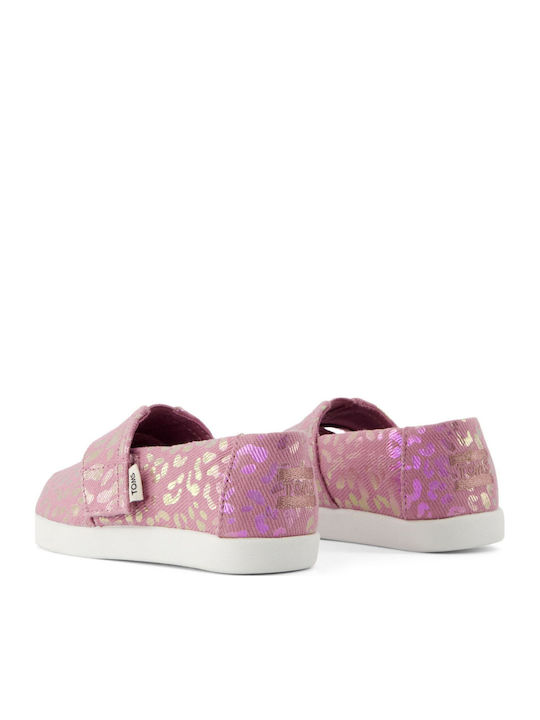Kids Espradrilles with Hoop & Loop Closure Pink Alpargata Classic