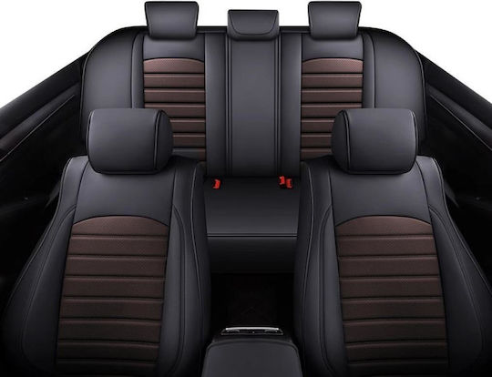 Set Huse Auto 12buc Piele Negru