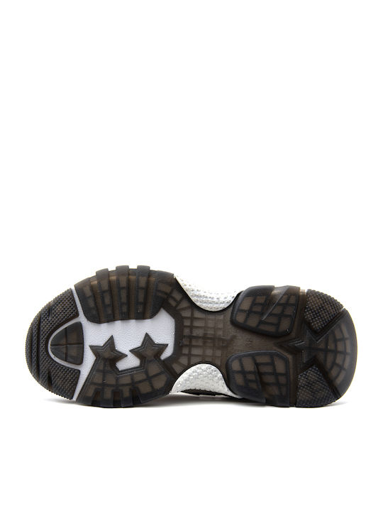 Addict Combo C Chunky Sneakers Ecru- Black- Beige