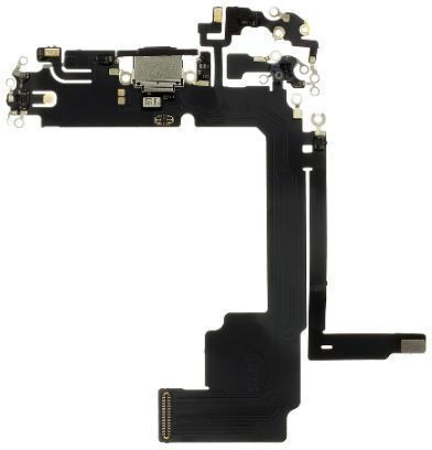 Καλωδιοταινία Θύρα Φόρτισης Iphone 15 Pro Max Flex Cable Charging Connector Black