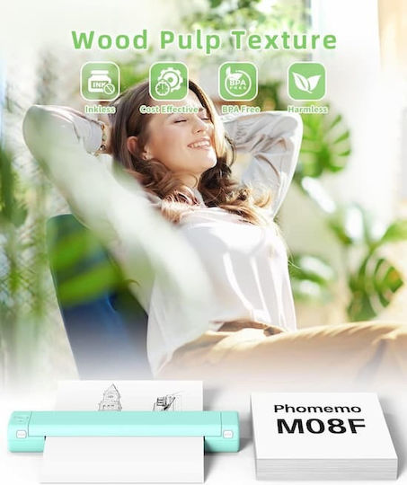 Phomemo Photo Paper A4 (21x30) for Printers Thermal Sublimation/Transfer 100 Sheets