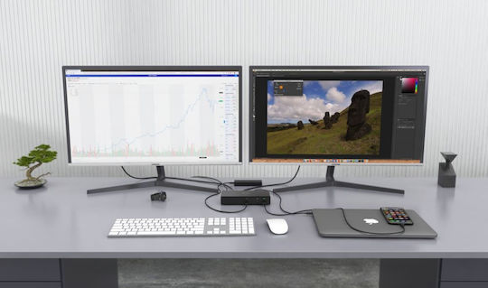 i-tec Thunderbolt 3 / USB-A Docking Station με 4K PD Ethernet Μαύρο (TB3CDUALDPDOCKPD)