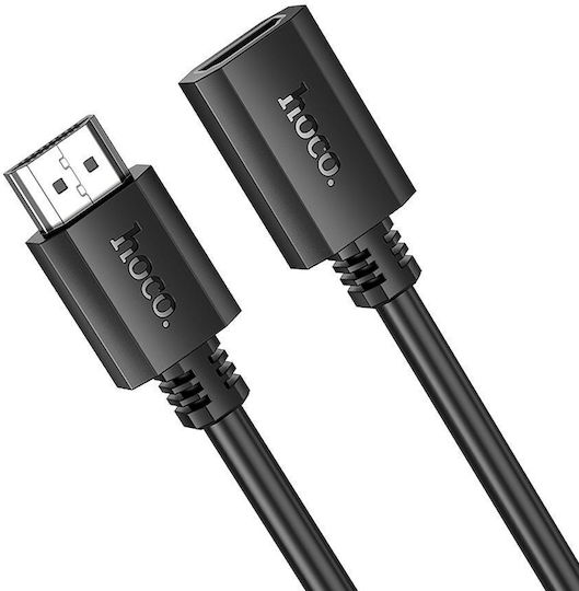 Hoco Cable HDMI male - HDMI female 1m Μαύρο