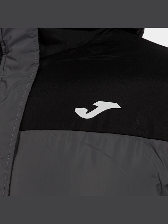 Geci Barbati Puffer Waterproof și Cu Protecție Împotriva Vântului Gri Închis/Negru