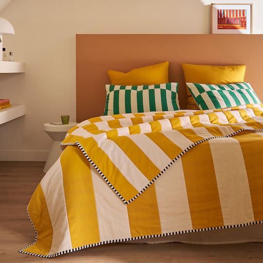 La Redoute Interieurs Ημίδιπλη 180x230εκ. Κίτρινη La Redoute Interieurs Ημίδιπλη 180x230εκ. Κίτρινη
