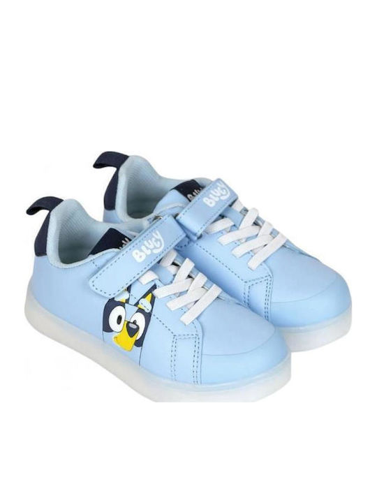 Bluey Kids Sneakers with Lights Light Blue