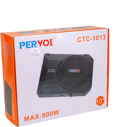 PerVoi Αυτοενισχυόμενο Subwoofer Αυτοκινήτου 10" 800W RMS