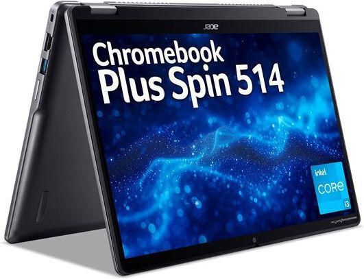 Acer Chromebook Plus Spin 514 14" IPS Touchscreen (i5-1335U/8GB/256GB SSD/Chrome OS) (UK Keyboard)