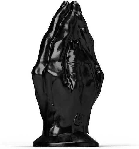 All Black Steroid Fisting Hail Mary Анално дилдо XXLarge Черен 24см