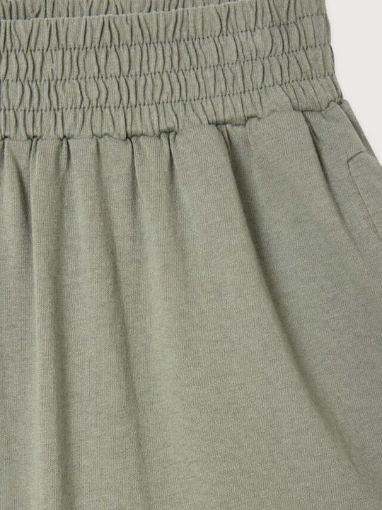 Damen Stoff Hose Vert De Gris