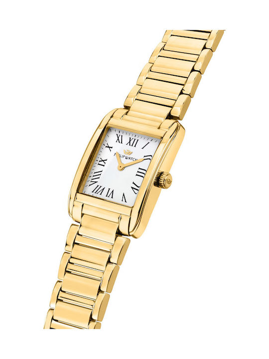 Philip Watch Damen Uhr mit Gold Metallarmband