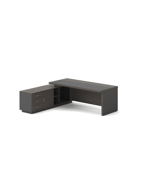 Professionelles Büro Vip Holz Grey Walnut 180x90x75cm