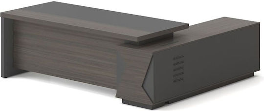 Professionelles Büro Vip Holz Grey Walnut 180x90x75cm