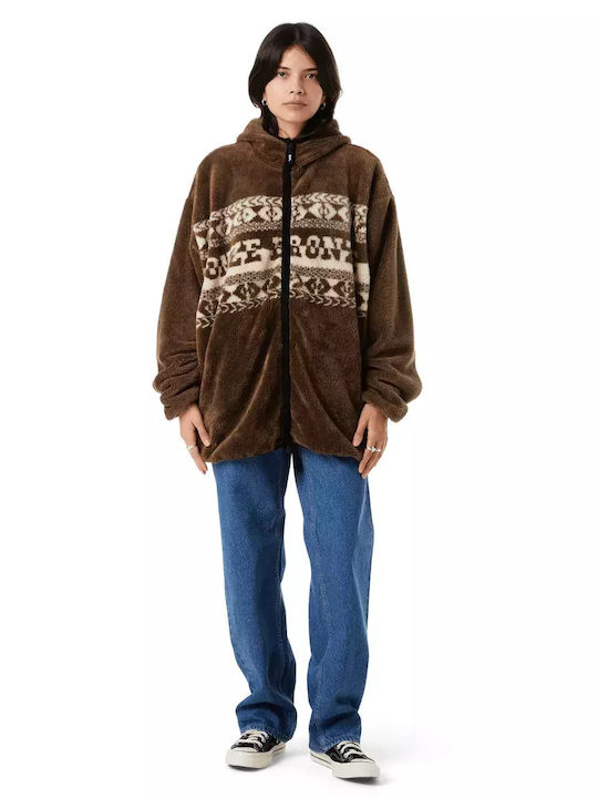 Bronze56k Herren Fleecejacke Brown