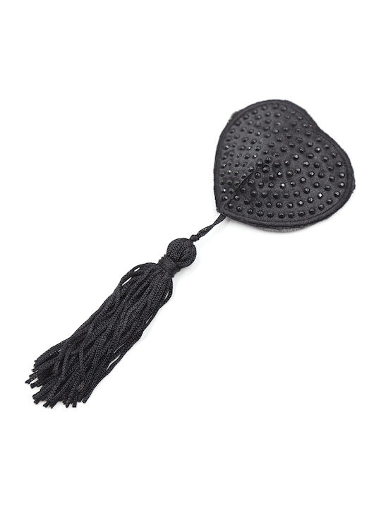 Naughty Toys Burlesque Jewel Nippelabdeckungen Schwarz Burlesque Jewel Nippelpasties