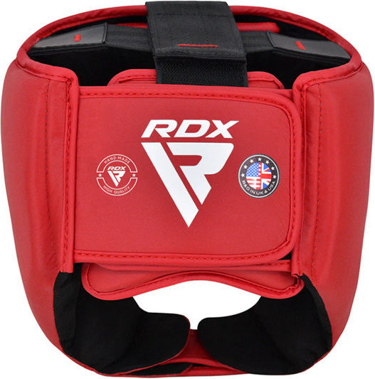 RDX Căști de box Adulți Față întreagă Din piele Roșu