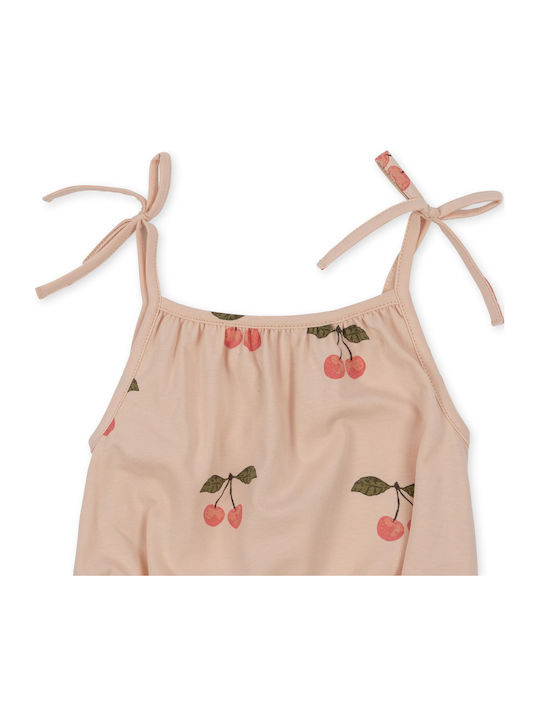 Konges Slojd Baby Bodysuit Sleeveless Gots Ma Grande Cerise