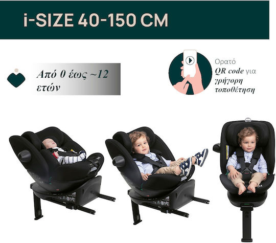 Chicco EverOne Baby Car Seat i-Size with Isofix Grey-Black 0-36 kg