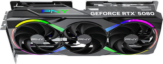 PNY GeForce RTX 5080 16GB GDDR7 EPIC-X RGB Overclocked Κάρτα Γραφικών