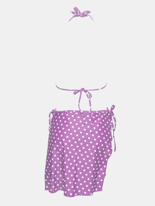 Decoro Комплект Бикини 3 Части Триъгълник Polka Dot LILA