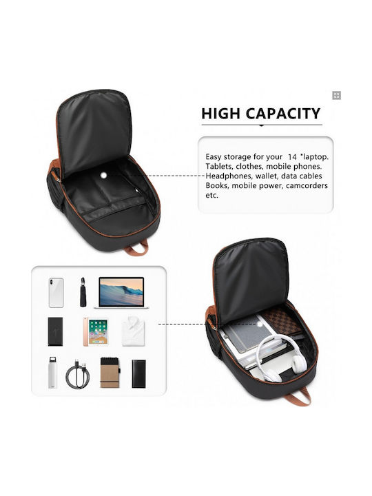 Miss Lulu Backpack Waterproof Black