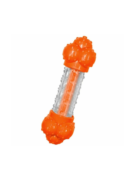 Nylabone Hundespielzeug Knochen Kauen aus Gummi Mittel Orange