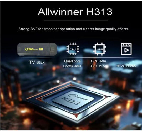 Smart TV Stick Android Full HD με Wi-Fi / HDMI