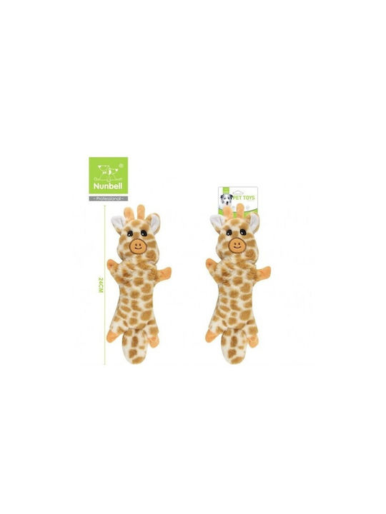 Плюшена играчка за кучета Nunbell Жираф 24см