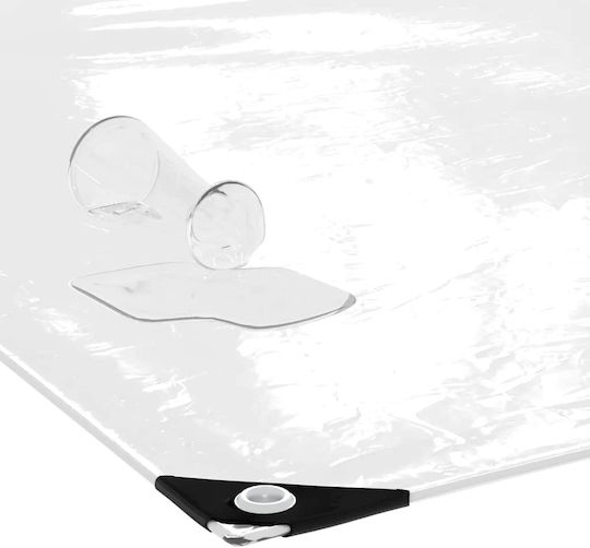 vidaXL Wasserdicht Plane 350gr/m² 10x4m. Hohe Beanspruchung Transparent