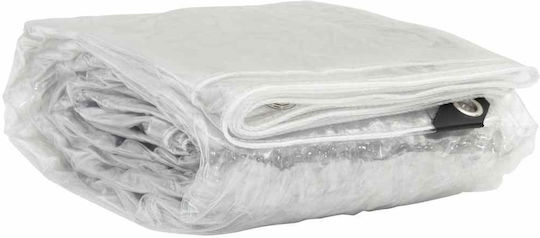 vidaXL Impermeabil Prelată 350gr/m² 8x8m. Heavy Duty Transparent