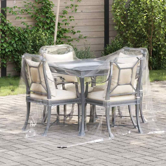 vidaXL Waterproof Tarpaulin 350gr/m² 2x2m. Heavy Duty Transparent
