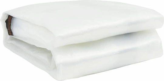 vidaXL Waterproof Tarpaulin 140gr/m² 8x6m. Light Type Transparent