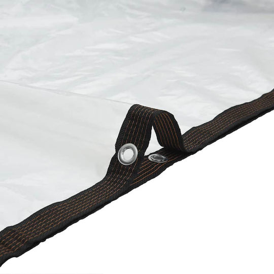 vidaXL Waterproof Tarpaulin 140gr/m² 8x6m. Light Type Transparent