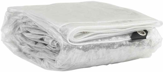 vidaXL Wasserdicht Plane 350gr/m² 4x4m. Hohe Beanspruchung Transparent
