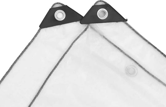 vidaXL Waterproof Tarpaulin 140gr/m² 6x5m. Light Type Transparent